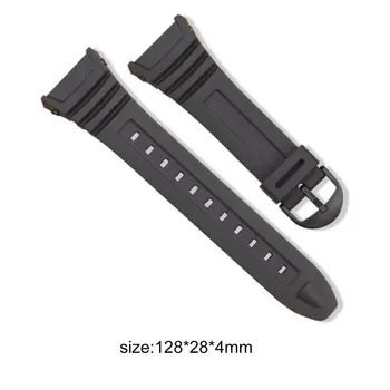 28mm Silicon Ceas Bandă de Oțel Inoxidabil Pin Cataramă de Curea Pentru Casio W-96H Sport Bărbați Femei Curea Bratari