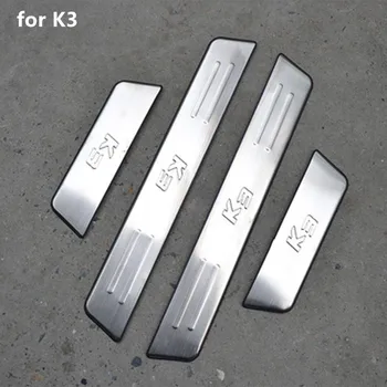 Accesorii auto de înaltă calitate Scuff Placa/Pragului de Ușă Door Sill scuff placa pragului de ușă Pentru KIA K3 2013-2018 styling Auto
