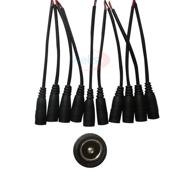 Cele mai noi 50pcs DC feminin/masculin 5.5x2.1 Conectorul Cablului de Sârmă utilizați Pentru CCTV aparat de Fotografiat 3528 5050 LED Strip Lumina