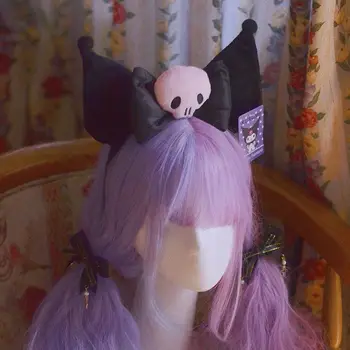 Drăguț Kuromi Ureche Bentita De Pluș Hairband Petrecere De Fete Kawaii Costum Halloween Cosplay Anime Accesorii Cadouri Pentru Femei
