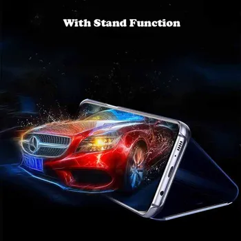 6.4 inch Pentru Samsung galaxy M11 Caz de Lux Oglinda Smart Piele Flip Cover Pentru Samsung galaxy M 11 M1 1 Caz de Protecție Fundas