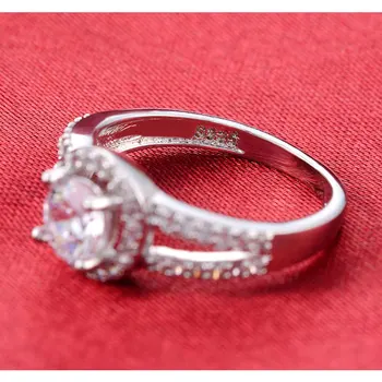 Original 925 din Argint logodna Inele de nunta pentru Femei deget de design de moda bijuterii cadou paty personalizate R211