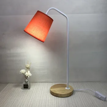 În stil European, creativ studiu dormitor dormitor lampa de citit moderna simplu personalitate din lemn masiv decorativ, lampa de masa WF1024