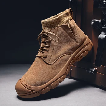 Plus Dimensiune 48 Mens Cizme de Moda Casual Pantofi pentru Bărbați de Înaltă Calitate Adidasi Barbat Confortabil Botine Om Zapatillas Hombre