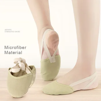 Gimnastica Ritmică Pantofi Jumătate De Pantofi De Dans Microfibra Copii Fete Femei Burta Pantofi