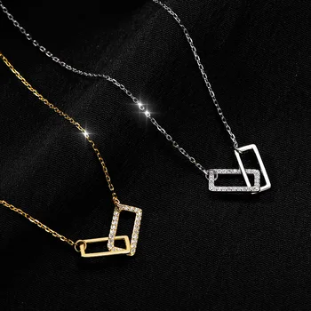 S925 Argint Colier pentru Femei Piața de Lux Lumina Colier Moda Simplu Clavicula Lanț de Bijuterii en-Gros