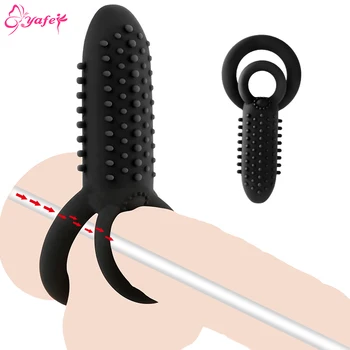 Penis Vibrator Intarziere Ejaculare Vibratoare Penis de sex Masculin Inel Stimulator Clitoris Penis Extender Inel de Blocare Timp de Întârziere Jucărie Sexuală pentru Bărbați
