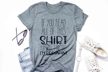 Anunțul sarcinii Tricou Gri Haine Hipster Tee Casual Amuzant Epocă Topuri Tumblr Grafic goth Trendy Camisetas Tricouri
