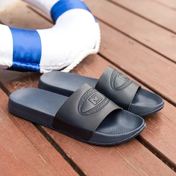 Papuci Sandale de Vara Unisex Culoare Solidă Pantofi Barbati Interior Non-alunecare de Cauciuc Moale Confortabil Tocuri Plat Slide Pentru Barbati Diapozitive