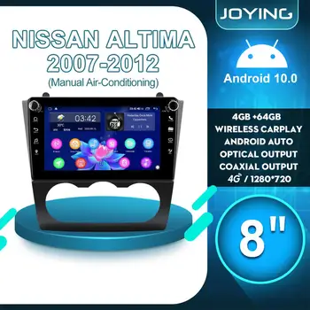 Android 10 Radio Auto Stereo capul unitate multimedia player Carplay DVR camera cu vedere în spate pentru Nissan Altima 2008 2009 2010 2011 2012