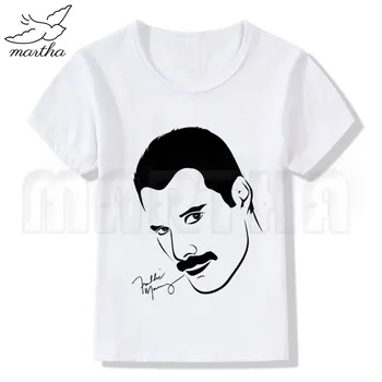 Regina Trupa Lui Freddie Mercury Vară Stil Amuzant Fată Drăguță Topuri De Moda Streetwear Harajuku Boy Tricou Copil Al Străzii Tricou Alb