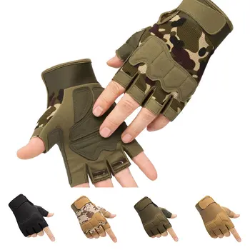 2020 Militare Tactice Mănuși Bărbați Luptă Deget și Jumătate din Armata Militara Mănuși Anti-alunecare de Sport în aer liber Mănuși de Degete Bărbați Femei