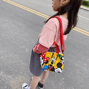 Disney pentru copii mici sac 2020 nouă geantă de umăr panza de desene animate Mickey mouse copil poseta de monede fata geanta crossbody