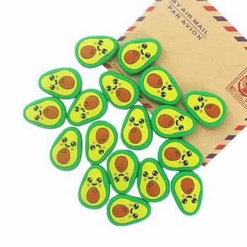 Chenkai 10BUC Silicon Avocado Margele DIY Copilul Teether Duș Desene animate Colierul de Mestecat Suzeta Dummy Senzoriale Jucărie Accesorii