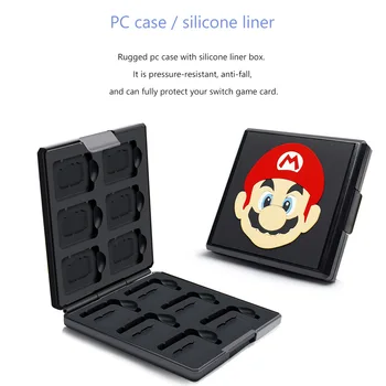 Cutie Card pentru Nintendo Comutator Carte de Joc Cutie de Depozitare TF Card Micro Sd de Caz de Plastic cu Silicon Protecție Completă