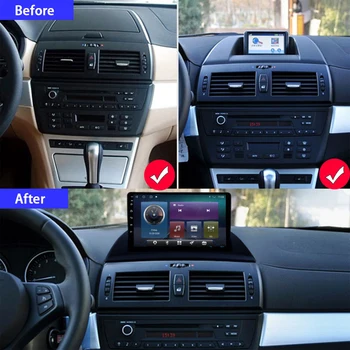 OKNAVI 4G+64G Android 9.0 Auto Video Player Pentru BMW X3 E83 2004-2012 GPS Carplay Stereo 2 din Radio-Navigație DSP RDS WIFI Cadou
