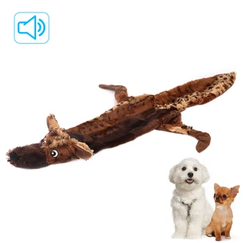 New Sosire Câine Jucării Moi De Pluș Umplute Papusa Drăguț Bovine Design Câini Jucărie Cu Sunet De Mestecat Animale De Companie Jucărie Câine Playmate Păpuși Moi