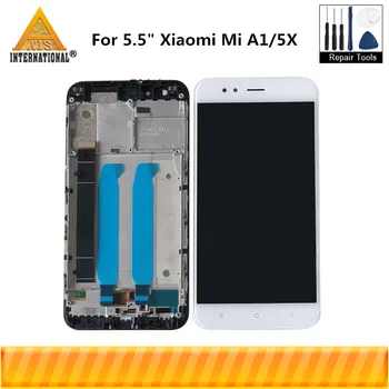 Original Axisinternational Pentru Xiaomi Mi A1 MiA1 LCD Ecran Display+Touch Panel Digitizer Cu Cadru Pentru MI5X Mi 5X Display