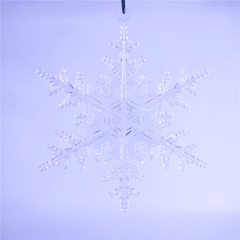 9CM Transparent Fulg de nea (8) Prietenoasa Fulgi de zăpadă din Plastic Ornament de Crăciun DIY Arta Petrecere Acasă Decor de Anul Nou