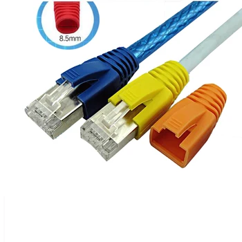 100buc 8.5 mm OD pentru cat7 cat6e UTP FTP colorate RJ45 Capac Conector RJ45 Plug Capac Cablu de Rețea Ethernet Proteja de Boot Capace