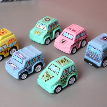 6pcs Model de Masina Jucărie Trage Înapoi Jucarii Auto Vehicul Mobil Foc Camion de Model de Taxi Copil Mini Masini Băiat Jucarii Cadou Diecasts Jucărie pentru Copii