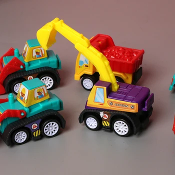 6pcs Model de Masina Jucărie Trage Înapoi Jucarii Auto Vehicul Mobil Foc Camion de Model de Taxi Copil Mini Masini Băiat Jucarii Cadou Diecasts Jucărie pentru Copii