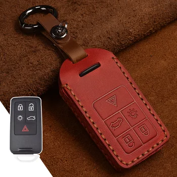 Piele Auto Key Caz Acoperire Coajă de Styling Auto Coperta Cheie pentru volvo xc60 xc90 v60 s60 c70 v40 de la Distanță Accesorii Auto Proteja