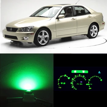 WLJH Mare Luminoase 7 culori de Control al Climei de Lumină și de Ceas Becuri Led-uri de schimb pentru Lexus IS300 2001-2005,Pachet de 6