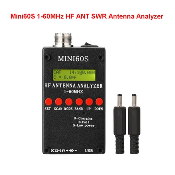 Mini60S 1-60MHz HF ANT SWR Antena Analizor de Metru Tester cu Android APP BT PC