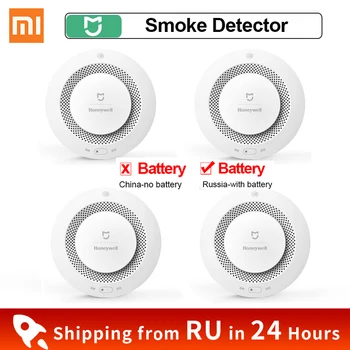 Xiaomi Mijia Honeywell Alarmă de Incendiu Detector Acustic Vizual Senzor de Fum Telecomanda MiHome APP Inteligent de Control de Alarmă de Incendiu de Lucru gateway-3
