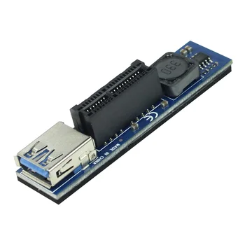 PCI-E 1X la X1 Extender Adaptor USB 3.0 Cablu de Alimentare SATA PCI Express Extender pentru PC Placa de baza PCIE X1 Slot Coloană Add Pe Card