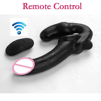 10 Viteza De Control De La Distanță Vibrator Din Silicon Fara Bretele Curea-Pe Penis Artificial Lesbiene Jucarii Sexuale