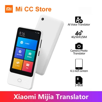 Xiaomi Mi Mijia Traducător AI Voce Foto Translator 4.1 Inch Touch Ecran 3000mAh 4G/WiFi/SIM Camera 18 Translator de Limbă