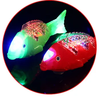 1 buc LED-uri Swing Fish Lumina Stralucitoare colorate intermitent lămpi ca Zi pentru Copii copil baieti jucarii si cadouri pentru petrecere decoratiuni