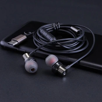 USB de Tip C În ureche Căști de Înaltă Calitate, Super Bass cu Fir Muzica Căști Cu Microfon De Tip C Andrews Huawei Telefon Mobil Xiaomi