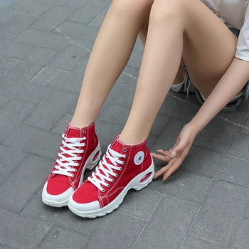 2020 Femei de Moda Retro Panza Vulcanizat Pantofi pentru Femei de Mers pe jos Adidași Casual-Pantofi de top Non-alunecare rezistent la Șocuri Adidași