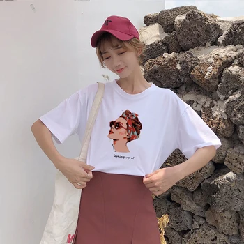 EMIR ROFFER vara noua moda cool de imprimare tricou femei casual de vara Harajuku O-neck T-shirt femei topuri