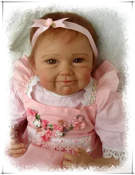 NPKCOLLECTION copil Nou-născut 45cm Realist Vinil Silicon Renăscut Baby Doll De Vânzare Păpuși cu suflet Viu Copiii Playmate Cadouri