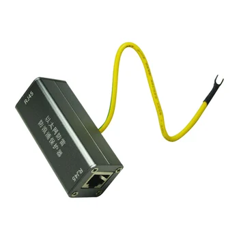 Protector PoE+Gigabit 1000Mbs conector RJ45 La RJ45 Jack Ethernet Protector de Supratensiune Tunet Fulger Descărcător de a Proteja Adapte