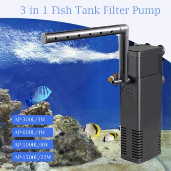 Acvariu Filtru Submersibil Putere Filtre Interne pentru Pește Rezervor Pompă de Filtrare 3 in 1 Spray Fluxul de Filtre Biologice 3W/4W/8W/22W