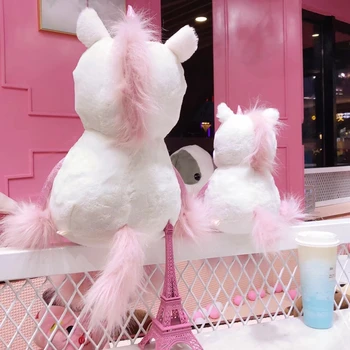Afacerile directe, desene animate, jucării de pluș unicorn rainbow dash ponei păpușă jucărie pentru copii cadouri pentru fete kawai Cherry Unicorn