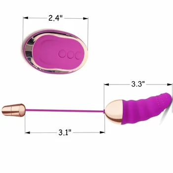 Rezistent La Apă Fără Fir Control De La Distanță Vibratoare Ou Mini Vibrator Ruj, 10 Moduri De Vibrație, Adult Jucarii Sexuale Pentru Femei Silicon