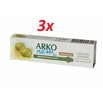 3x ARKO ulei de măsline, de Mână, make-up cleaner familie crema pentru ten uscat, umed