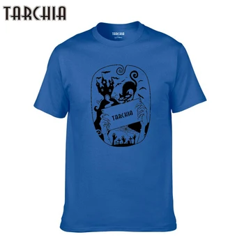 TARCHIA 2021 Nou Marca t-shirt Vrăjitoare Castel Pisica Neagra de Bumbac Topuri Tricouri Barbati Maneca Scurta Băiat Casual pentru Barbati Tricou Tricou Plus