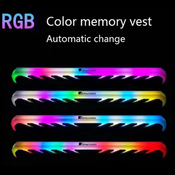2 buc/lot Pentru RAM Memorie Desktop Radiator Cooler Shell RGB de Culoare 256 Automata Schimba radiatorul de Aluminiu RAM de Răcire Vesta