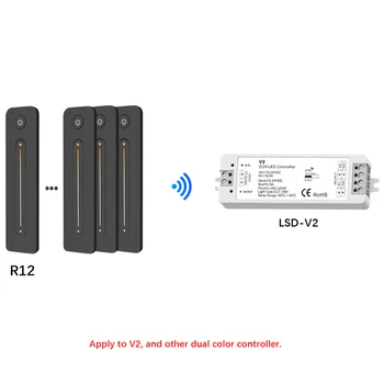WirelessRF 2.4 G Telecomanda Smart Home Lucra cu V1 V2 V3 KS S1 S1-B singură culoare dublă de culoare RGB LED-uri de iluminat