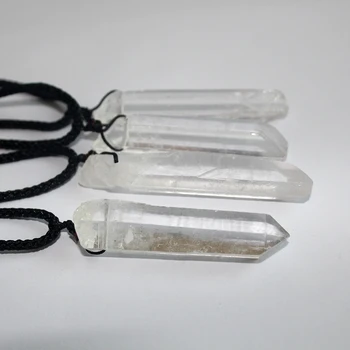 Runyangshi formă neregulată Clar Naturale Piatră de Cuarț de Cristal Pandantiv Cristale de Cuarț Pandantive Pentru Colier Bijuterii de 10 pc
