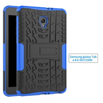 Anti-Bat Cover Pentru Samsung Tab 8 inch 2017 T380/385 Caz Armura Kickstand Capac de Silicon Pentru Tab O 2017 T380/385 Tableta Shell