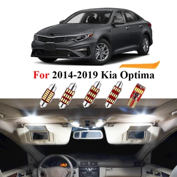 9pcs Alb Canbus Led-uri Auto de Interior Kit de Lumina Pentru Kia Optima 2016 2017 2018 2019 Harta Cupola Lămpii din Portbagaj Auto Accesorii