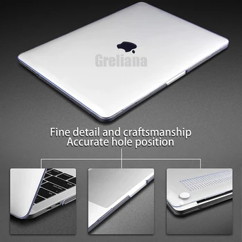 Cristal Cazul Laptop Pentru Macbook Air 13 2020 A2179 16 15 13 12 11.6 Inch Capac De Protecție Pentru Mac Book Pro 13 15 16 A2141